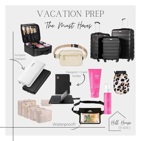 Vacation must haves for travel