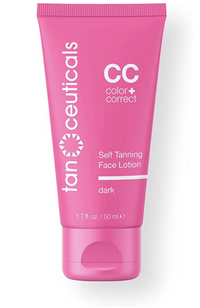 Winter skincare routine step 6: self tanning face lotion