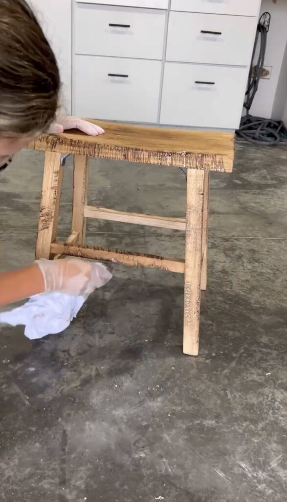 Staining the stool